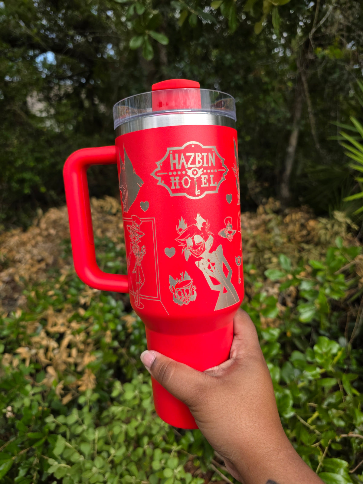 Cartoon Hotel 2.0 Laser Engraved Stanley Tumbler