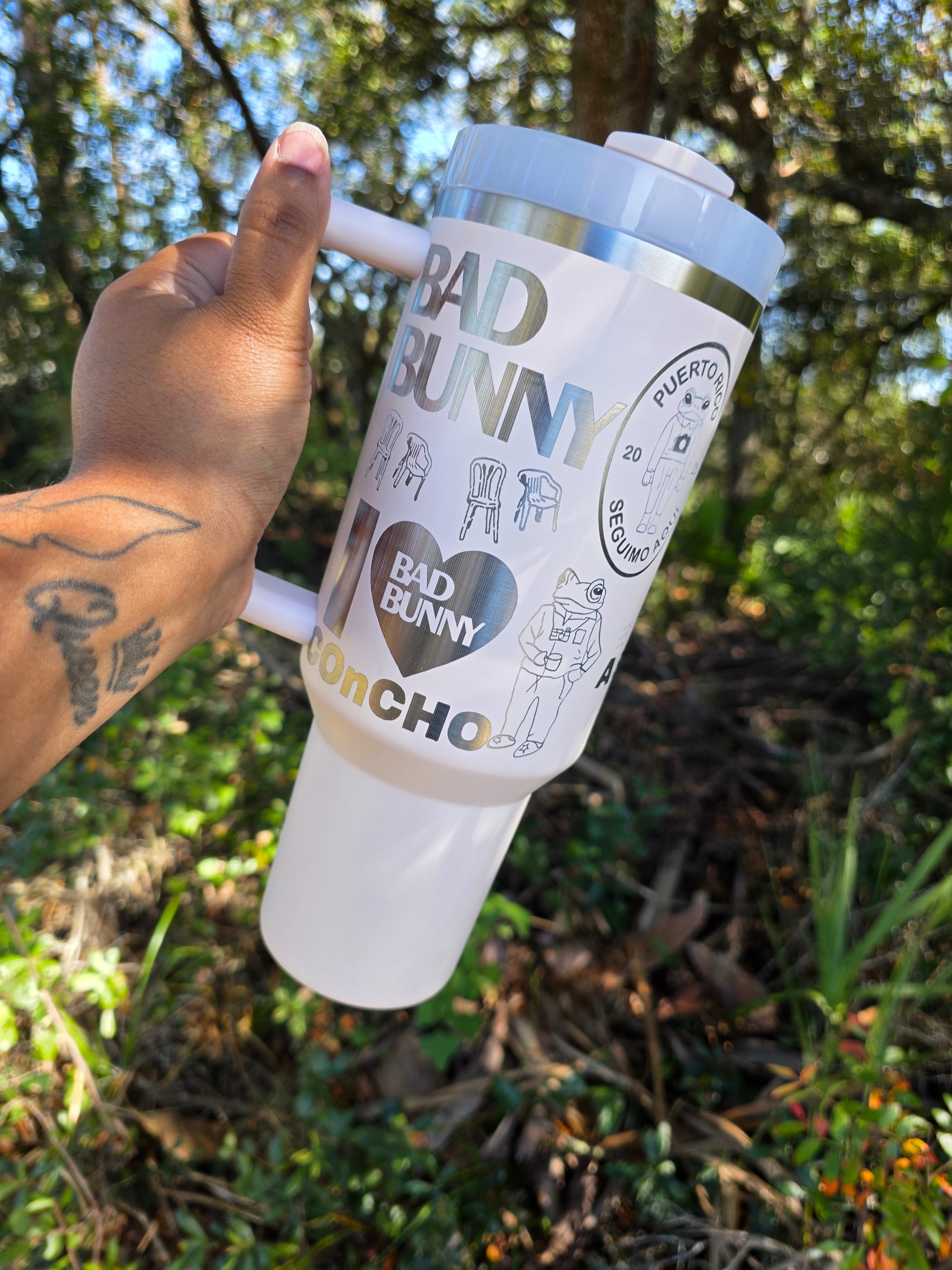 Bunny Laser Engraved Stanley Tumbler