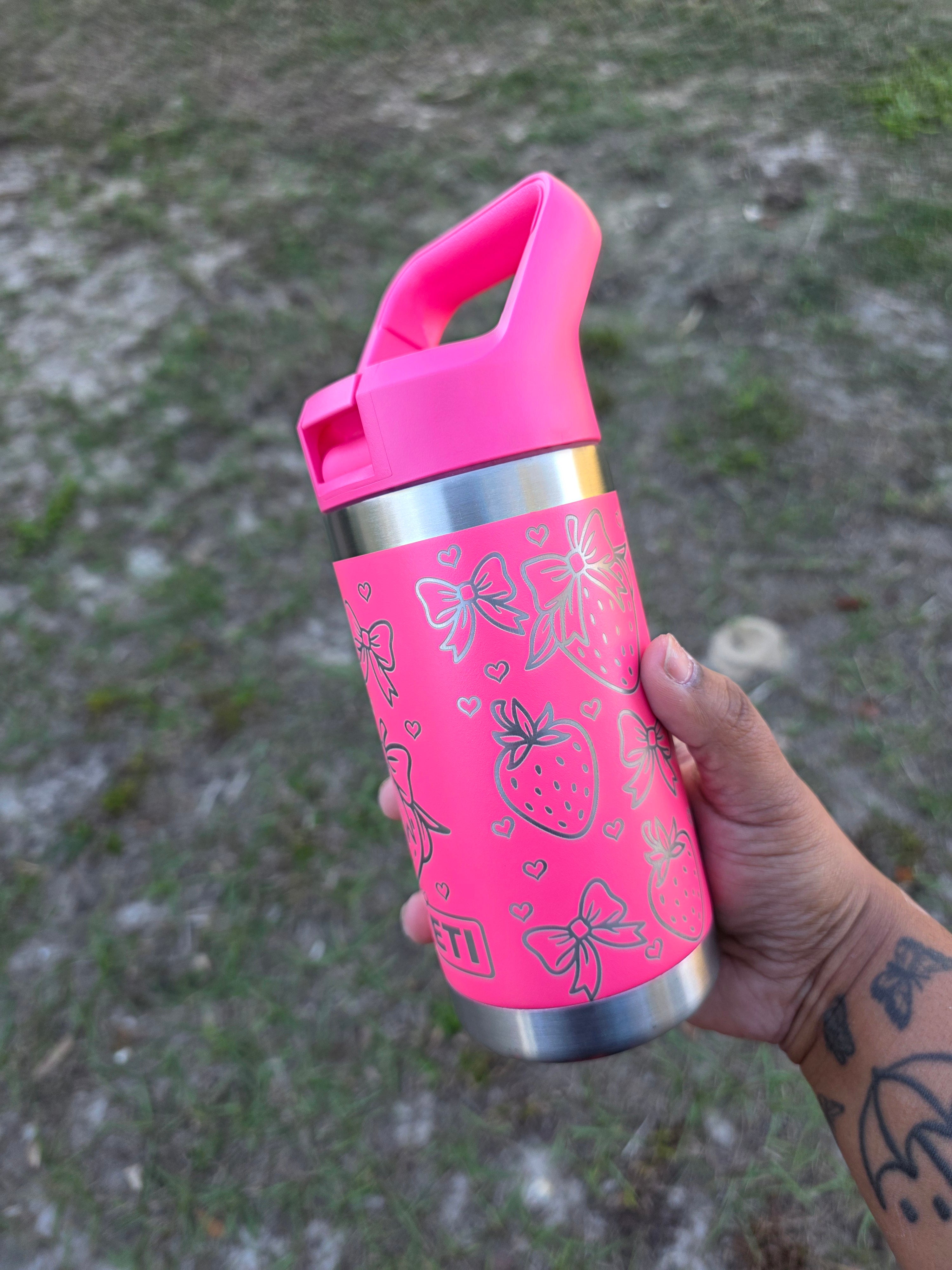 Strawberry Children Laser Engraved Tumbler