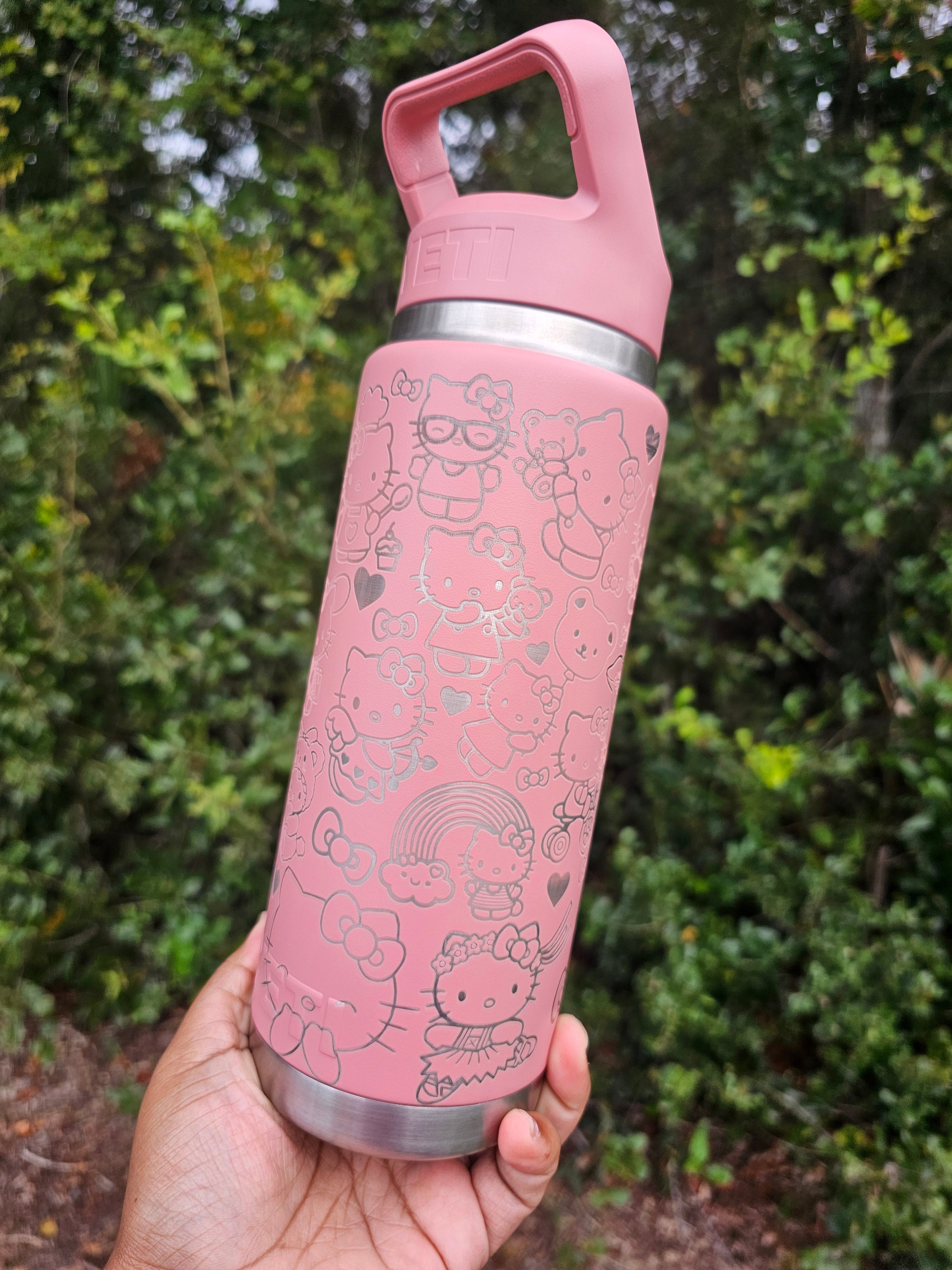 Kitty Laser Engraved Tumbler