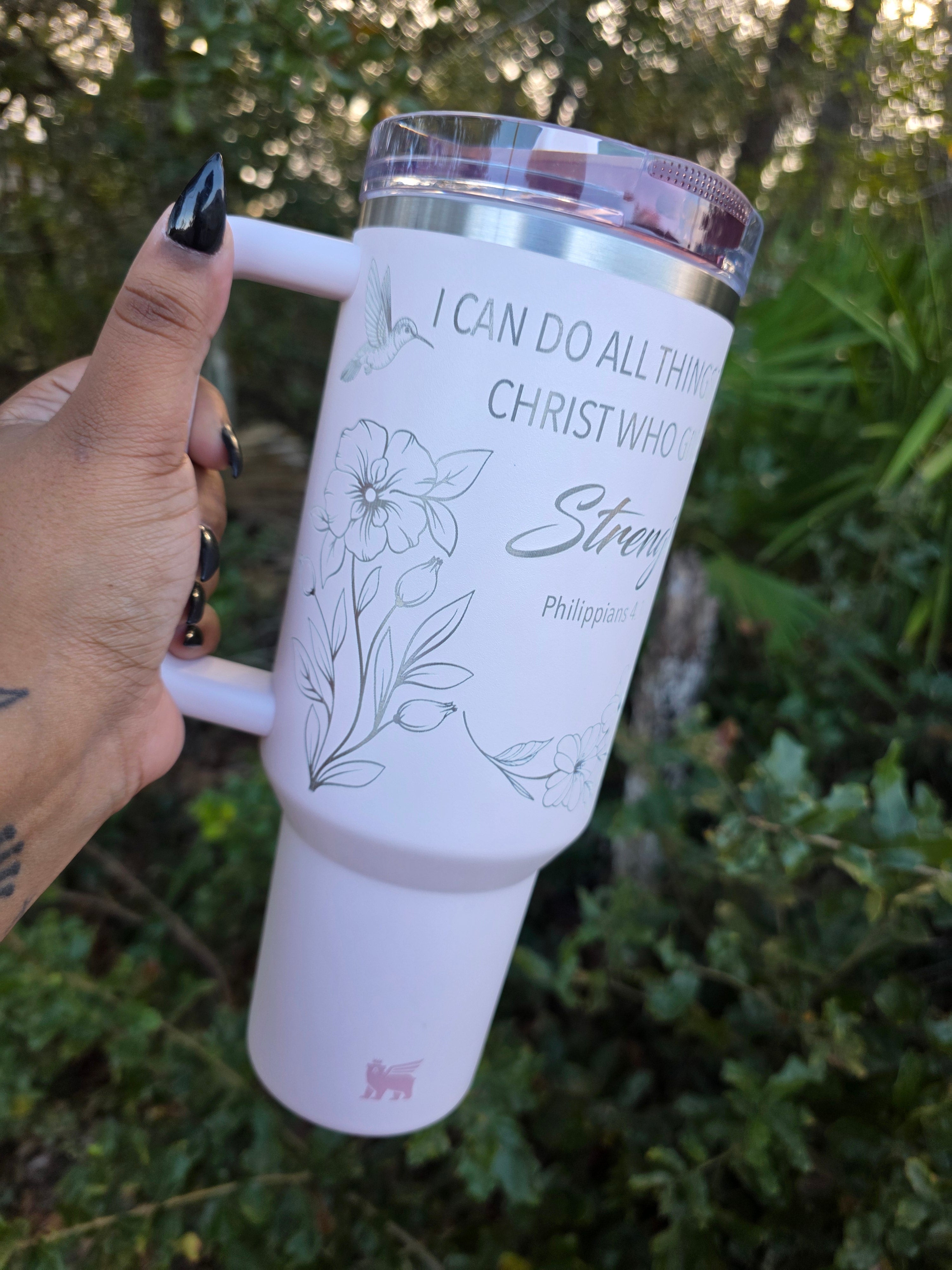 Bible Verse Stanley Engraved Tumbler