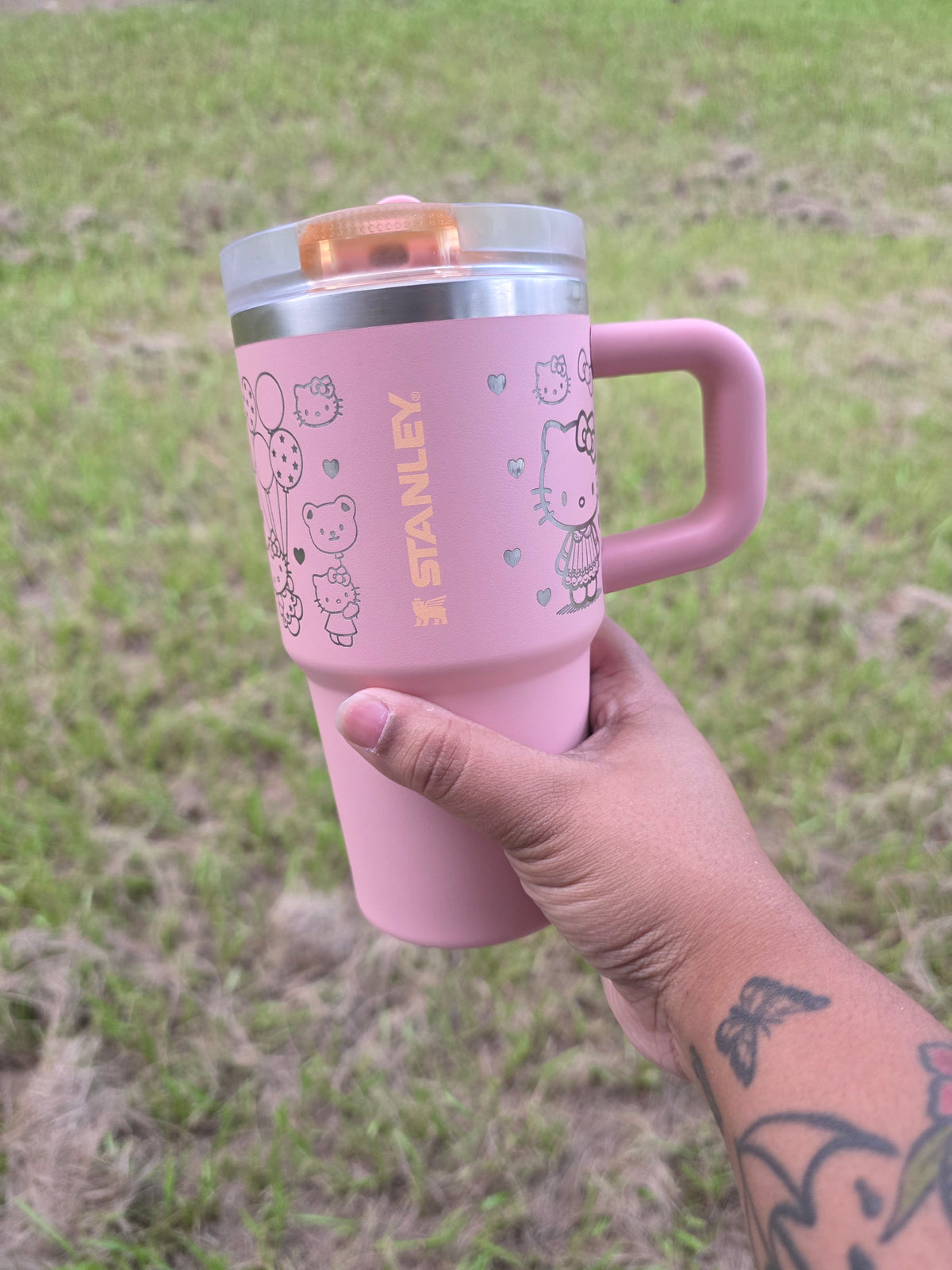 Kitty Children/Adult Laser Engraved Stanley Tumbler